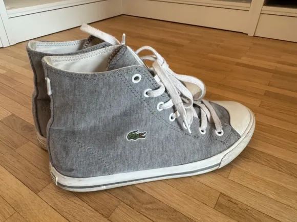 Lacoste Chucks Sneaker hoch 38 39 grau
