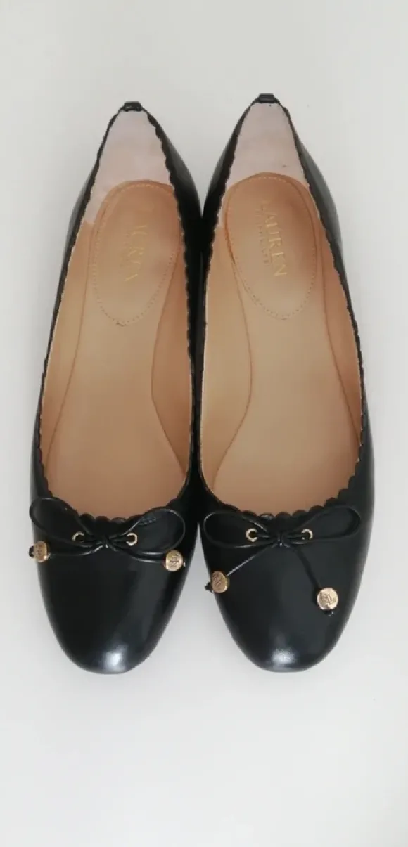 Lauren Ralph Lauren Lederballerinas 10B 41-42