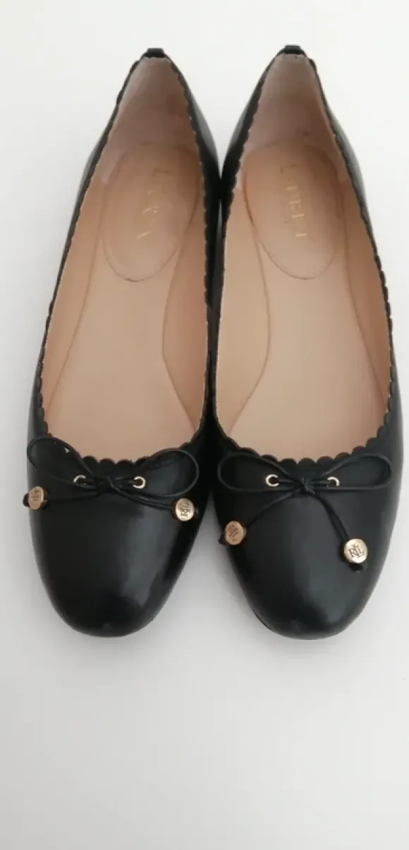 Lauren Ralph Lauren Lederballerinas 10B 41-42