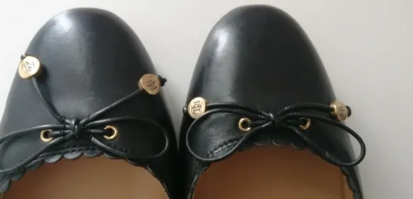Lauren Ralph Lauren Lederballerinas 10B 41-42