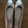 Leather Ballerina Gold