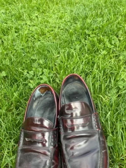 Leather loafers
