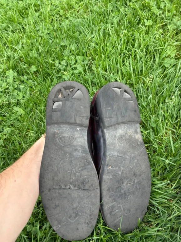 Leather loafers