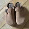 Leder clogs