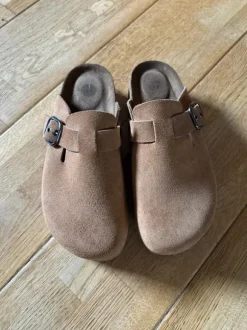 Leder clogs