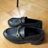 Leder Loafer mit Metall-Detail Mango