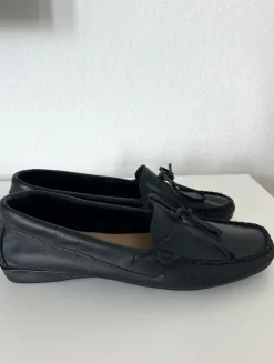 Leder Loafer schwarz
