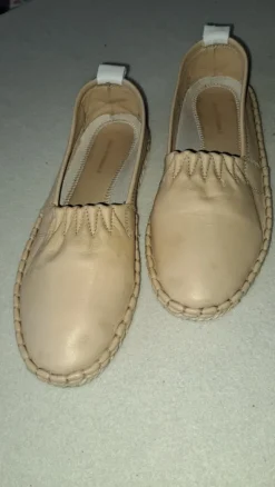 Leder-Espadrilles
