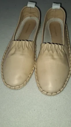 Leder-Espadrilles