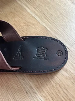 Leder-Flip-Flops (made in Greece) in Größe 43