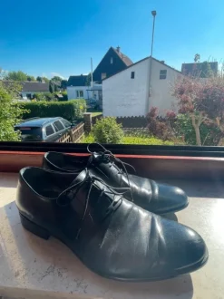 Lederschuhe Derby/Oxford Schwarz Anzugschuhe