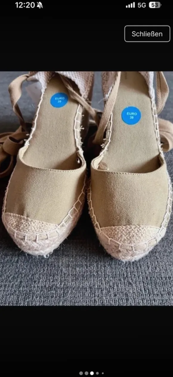 Lefties Keilabsatz Espadrilles Olive Khaki Gr. 39 Spanien Sommer Damenschuhe neu