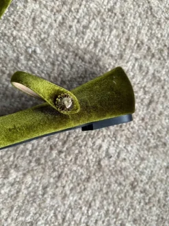 Leuke ballarinas groen, maat 40/41