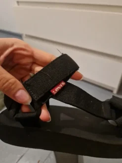 Levi’s black strap sandals