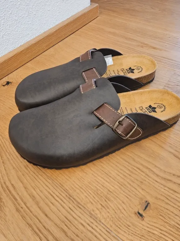 LICO Pantoffeln Pantoletten braun Größe 46 neu