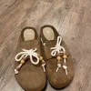 Light Brown Clog Mules Gr. 39