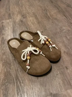 Light Brown Clog Mules Gr. 39