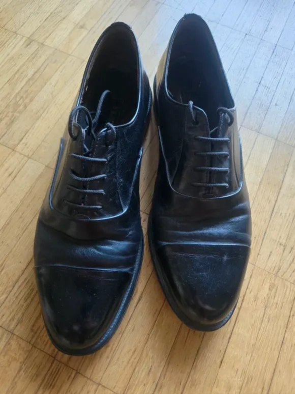 Lloyd Black Leather Formal Shoes Men 46.5
