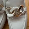 Loafer beige 36 mit gold Applikationen schick Graceland