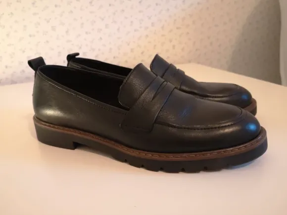 Loafer Leder schwarz 38 wie neu 5th Avenue