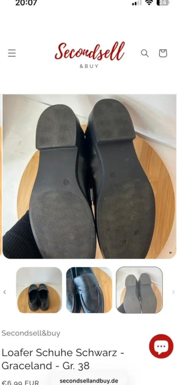 Loafer Schuhe Schwarz Damen | Graceland | Gr. 38