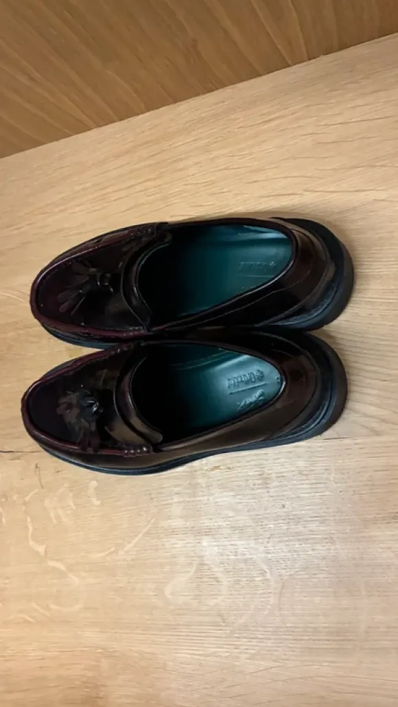 Loafer Schwarz/Rot Größe 42