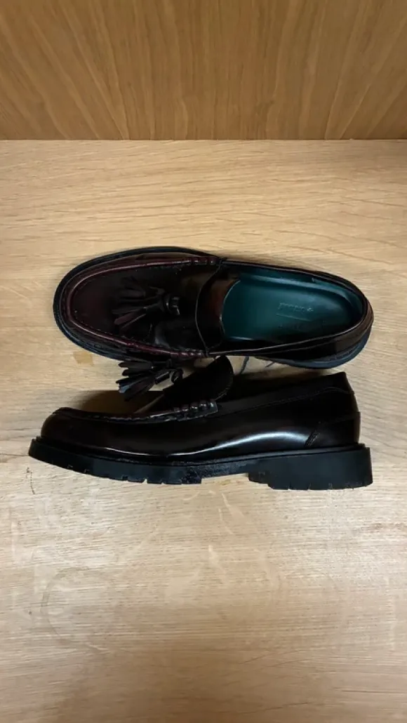 Loafer Schwarz/Rot Größe 42
