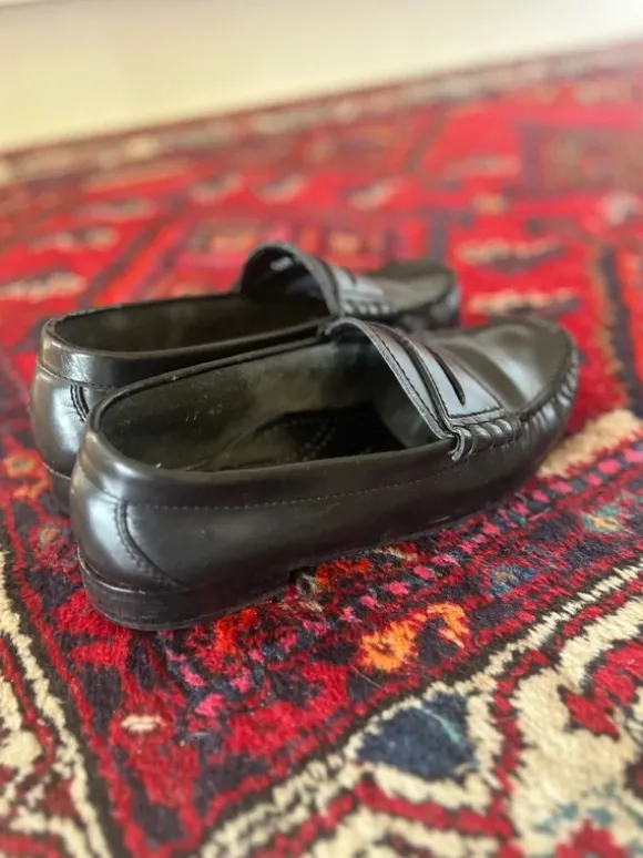 Loafer Vintage Jackson Mokassins Leder schwarz