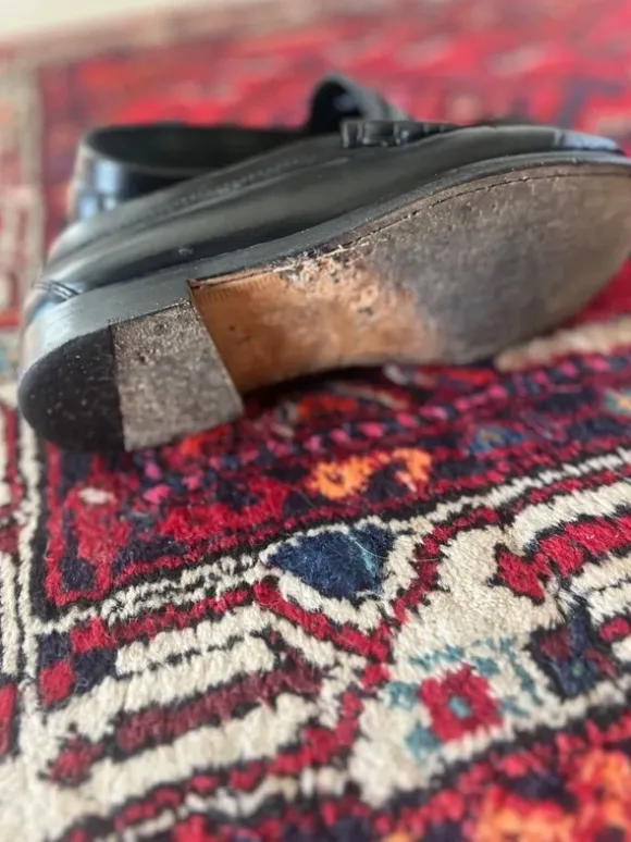 Loafer Vintage Jackson Mokassins Leder schwarz
