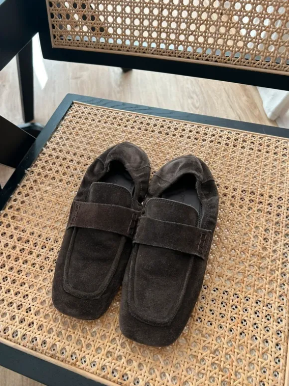 Loafer von Topshop mit Gummizug Wildleder