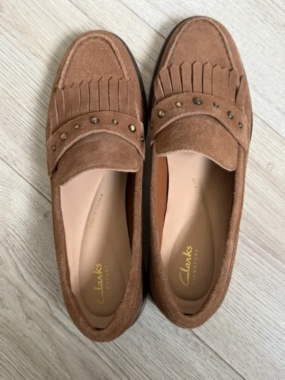 Loafers echt suede van Clarks maat 40