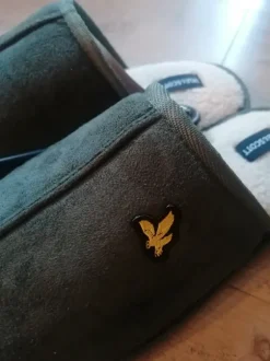 Lyle & Scott Hausschuhe, dunkelgrün, Gr. 42-43 %% NEU!!