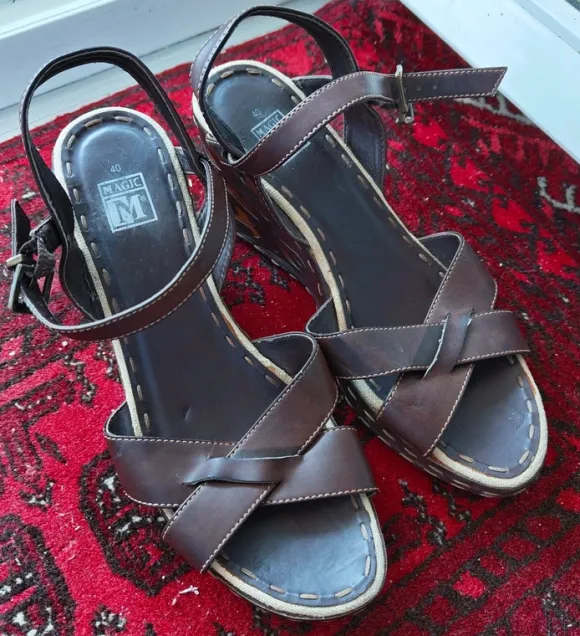 Magic M Keilsandaletten – Boho-Stil – Gr. 40