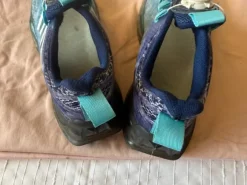 Mandishang Drehverschlussknopf Schuhe blau Gr 37 super Zustand