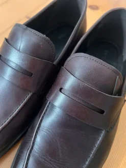 Mango Echtleder Loafer braun