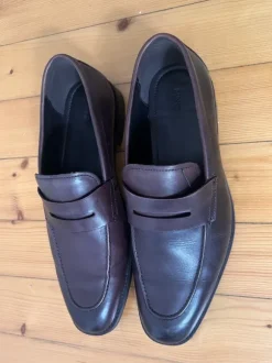 Mango Echtleder Loafer braun