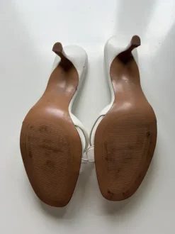 Mango kitten heels Sandalen weiß