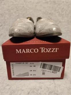 Marco Tozzi Ballerinas silber