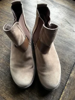 Marco Tozzi Chelsea Boots Stiefeletten braun beige Gr. 37