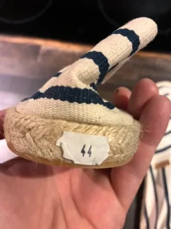 Marineblaue Espadrilles 44 fallen aber kleiner aus