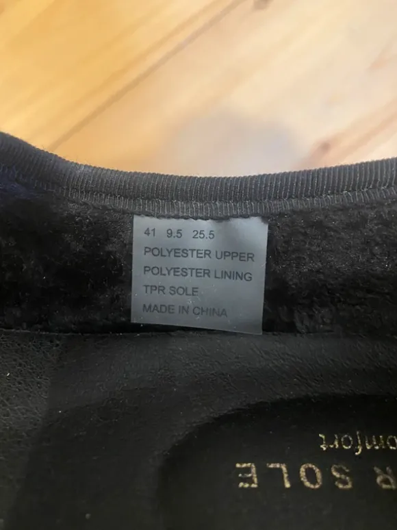 Mary Jane Ballerinas (samt und schwarz)