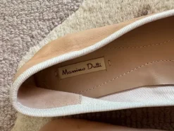 Massimo Dutti Ballerina Echtleder - Made in Spain - nude/braun - TOP - Größe 36