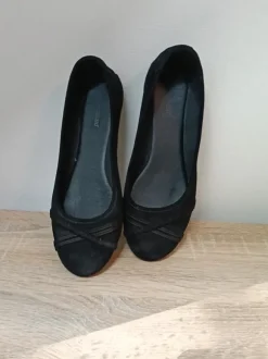 Mädchen Ballerina Sommerschuhe schwarz festlich schick 37 graceland