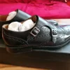 Melvin & Hamilton Double Monk Straps – Schwarz – hochwertiges Leder – 43