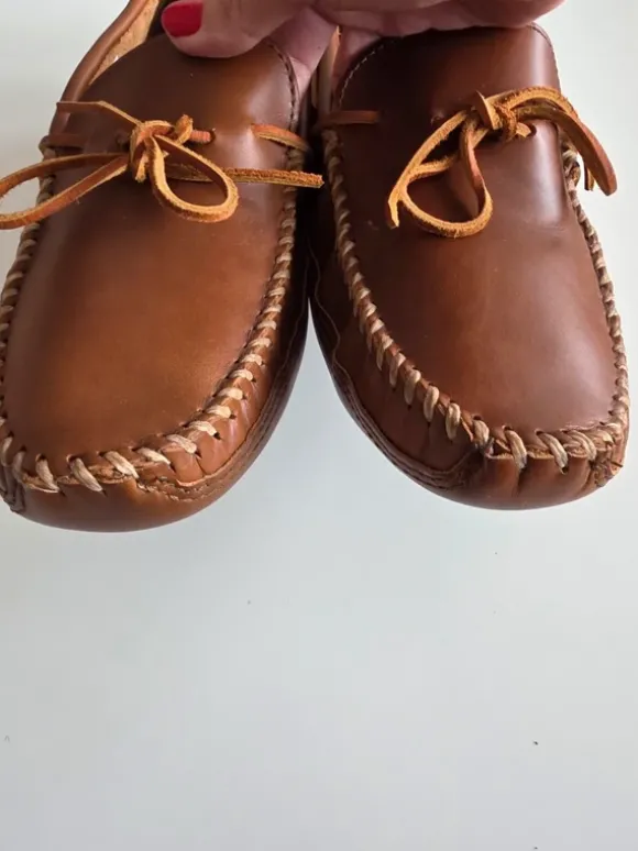 Minnetonka Mokassin Herren Gr(15)49-50 Leder Neu