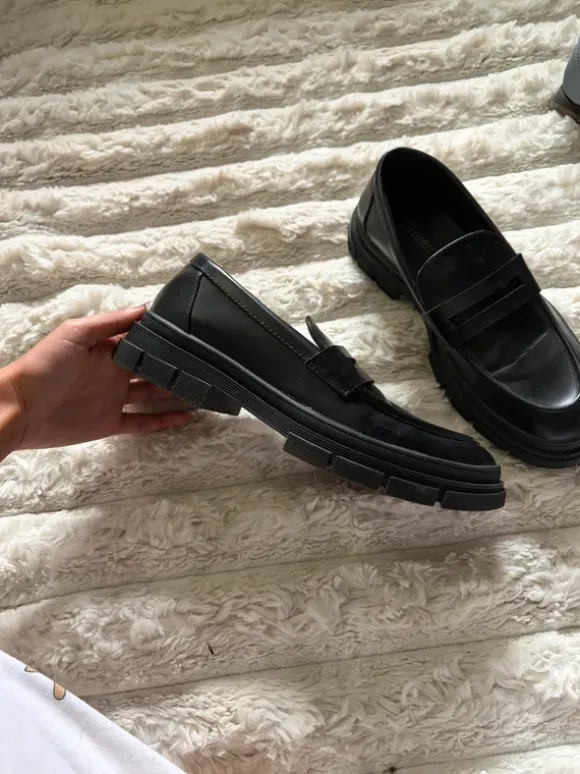 Mocassins cuire