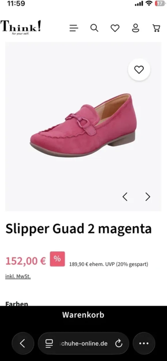 Mokassins pink Think! 40