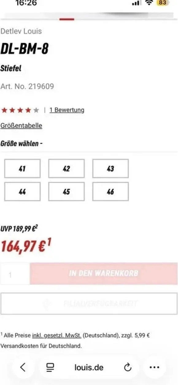 Motorrad Schuhe Herren 41