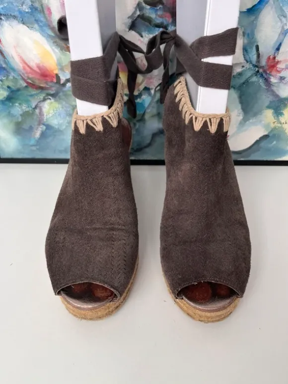 Mou espadrilles met sleehak maat 39, wedge espadrilles maat 39 Mou