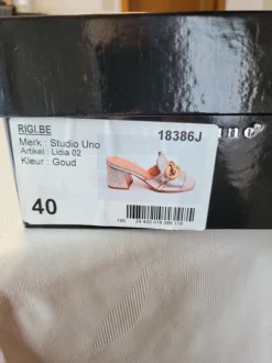 Muiltjes maat 40 goud nieuw